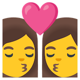 kiss-woman-woman Emoji google