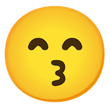 kissing-face-with-smiling-eyes Emoji google