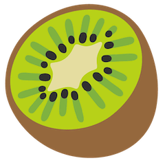 Kiwi Fruit Emoji on Google Android and Chromebooks