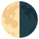 last-quarter-moon Emoji google