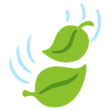 leaf-fluttering-in-wind Emoji google