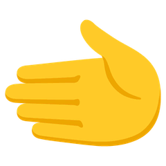 🫲 Mão para a esquerda Emoji nos Google Android, Chromebooks