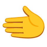 leftwards-hand Emoji google