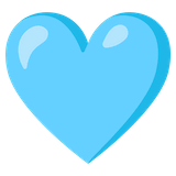 light-blue-heart Emoji google