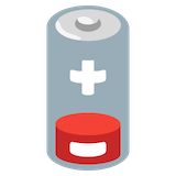 low-battery Emoji google