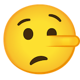 lying-face Emoji google