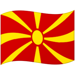 Flagge von Nordmazedonien Emoji Google Android, Chromebook