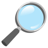 magnifying-glass-tilted-right Emoji google