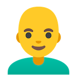 man-bald Emoji google