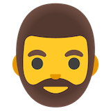 man-beard Emoji google