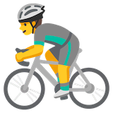man-biking Emoji google