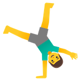 man-cartwheeling Emoji google