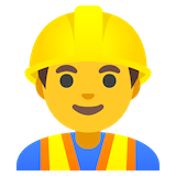 man-construction-worker Emoji google