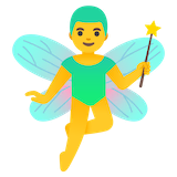 man-fairy Emoji google