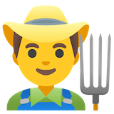 man-farmer Emoji google