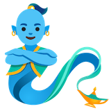 man-genie Emoji google