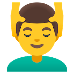 💆‍♂️ Mann, der eine Kopfmassage genießt Emoji auf Google Android, Chromebook