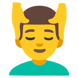 man-getting-massage Emoji google