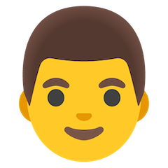 👨 Mann Emoji auf Google Android, Chromebook