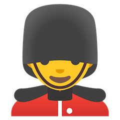 💂‍♂️ Man Guard Emoji on Google Android and Chromebooks