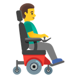 man-in-motorized-wheelchair-facing-right Emoji google