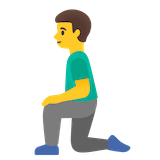 man-kneeling Emoji google