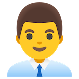 man-office-worker Emoji google