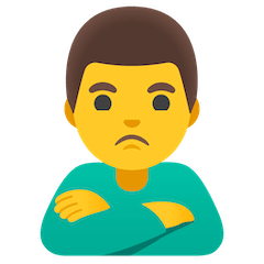 🙎‍♂️ Man Pouting Emoji on Google Android and Chromebooks