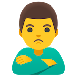man-pouting Emoji google