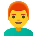man-red-haired Emoji google