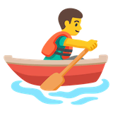 man-rowing-boat Emoji google
