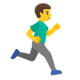 man-running-facing-right Emoji google