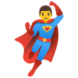 man-superhero Emoji google