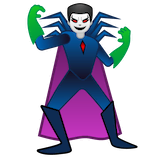 man-supervillain Emoji google