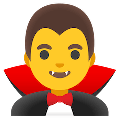 Vampiro Hombre Emoji Google Android, Chromebook