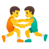 men-wrestling Emoji google