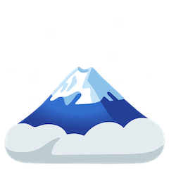 Гора Фудзияма Эмодзи на Google Android и Chromebook