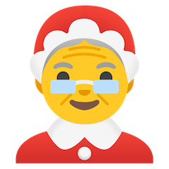 Mrs. Claus Emoji on Google Android and Chromebooks