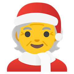 Mx Claus Emoji on Google Android and Chromebooks