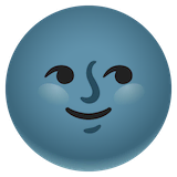 new-moon-face Emoji google