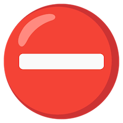 ⛔ No Entry Emoji on Google Android and Chromebooks