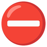 no-entry Emoji google