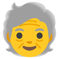 Persona mayor Emoji Google Android, Chromebook