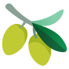 Olive Emoji on Google Android and Chromebooks