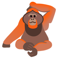 Orangután Emoji Google Android, Chromebook