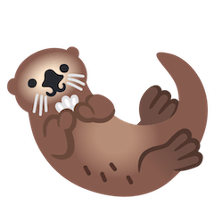Otter Emoji on Google Android and Chromebooks