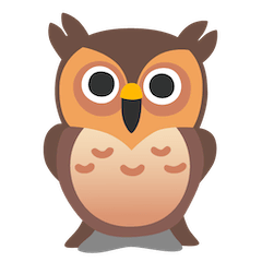🦉 Owl Emoji on Google Android and Chromebooks