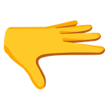 palm-down-hand Emoji google