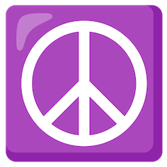 Simbolo della pace Emoji Google Android, Chromebook