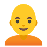 person-bald Emoji google